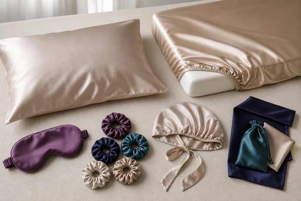 Six silk product families organized by buyer decision