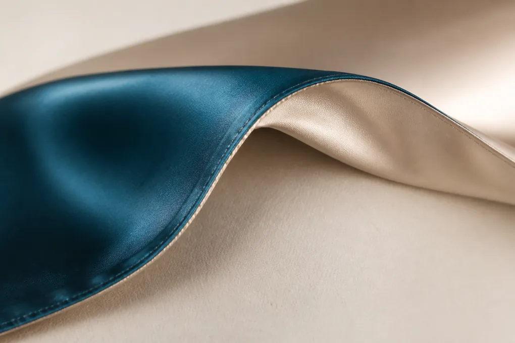 A reversible edge suspended in a gentle curve to reveal face balance and a clean seam